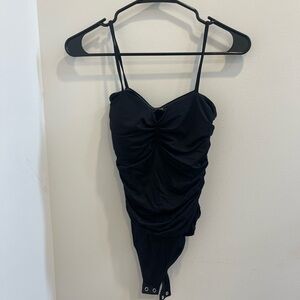 Express Black Body Contour Top